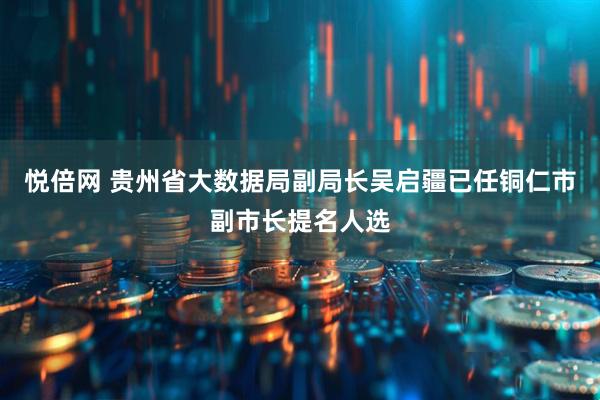 悦倍网 贵州省大数据局副局长吴启疆已任铜仁市副市长提名人选